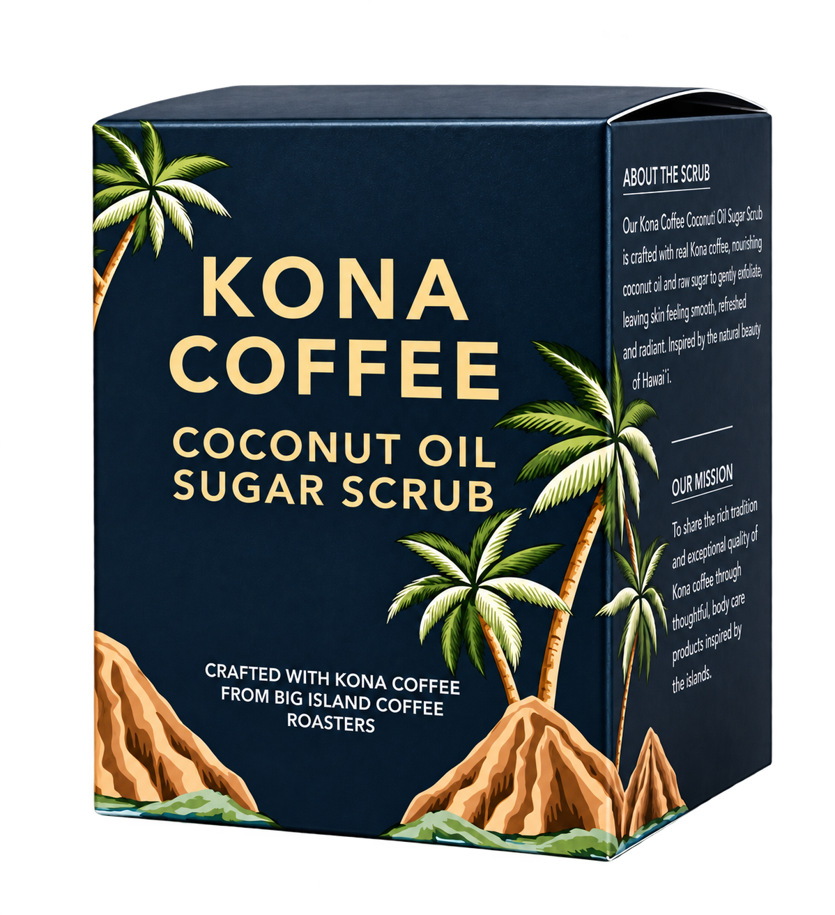 Kona Coffee Coconut Oil Sugar Scrub